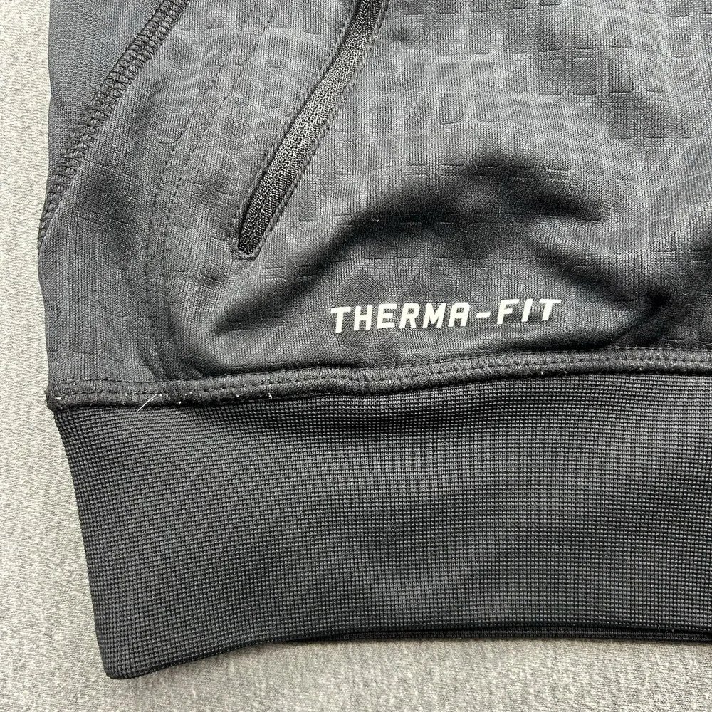 Nike LeBron Therma Fit Full Zip Sweatshirt Men's Small Fleece Lined Black Hoodie